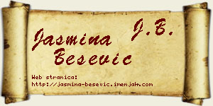 Jasmina Bešević vizit kartica